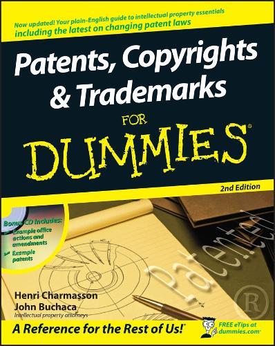 Patents, Copyrights and Trademarks For Dummies 2e  by HJA Charmasson at Abbey's Bookshop, 