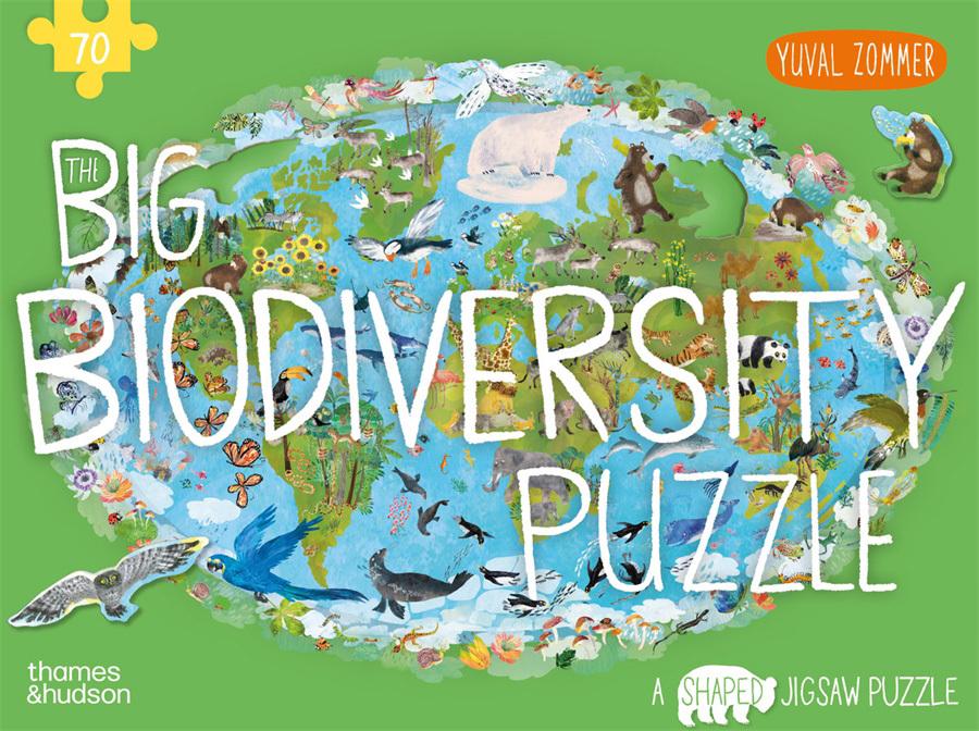 Big Biodiversity Puzzle (70 Piece Shaped Jigsaw)  by Yuval Zommer at Abbey's Bookshop, 