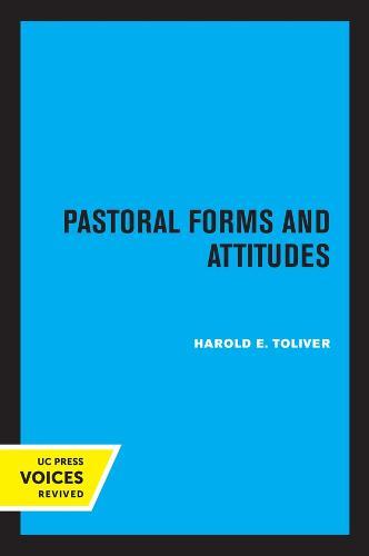 Pastoral Forms and Attitudes  by Harold E. Toliver at Abbey's Bookshop, 