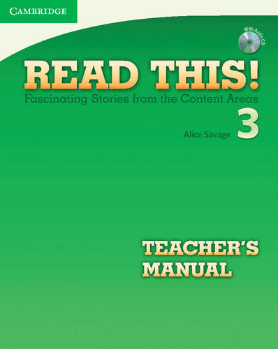 Read This 3 Teachers Manual & CD PRICE ONLY WHILE STOCK LASTS  by Alice Savage at Abbey's Bookshop, 