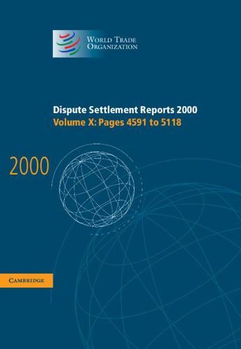 Dispute Settlement Reports 2000  by World Trade Organization at Abbey's Bookshop, 