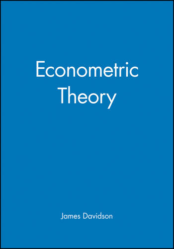 Econometric Theory  by James Davidson (University of Cardiff, UK) at Abbey's Bookshop, 