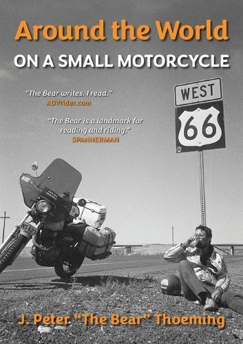 Around the world on a small motorcycle  by J Peter Thoeming at Abbey's Bookshop, 