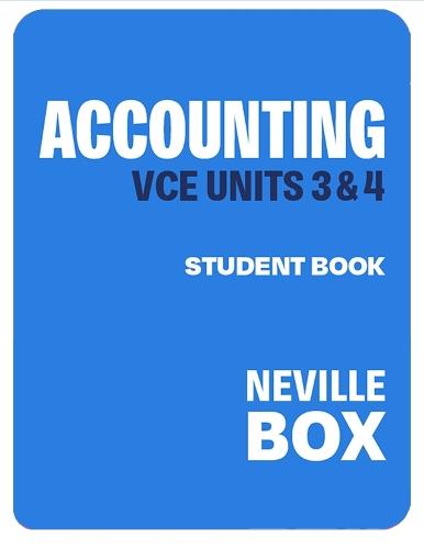 VCE Accounting Units 3&4 7e Student Book + Digital  at Abbey's Bookshop, 