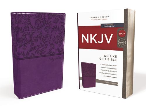 NKJV, Deluxe Gift Bible, Leathersoft, Purple, Red Letter, Comfort Print: Holy Bible, New King James Version  by Thomas Nelson at Abbey's Bookshop, 