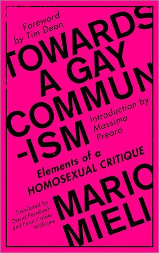 Towards a Gay Communism: Elements of a Homosexual Critique  by Mario Mieli at Abbey's Bookshop, 