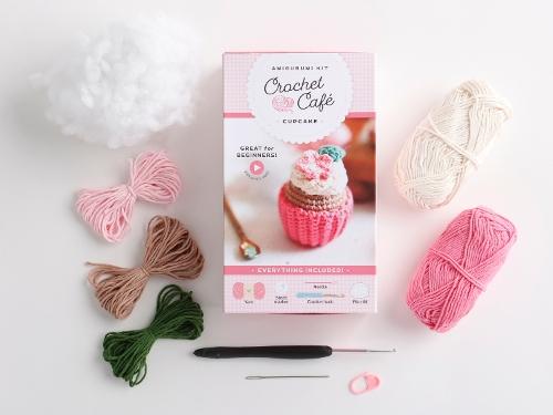 Crochet Café Amigurumi Kit Cupcake: Everything You Need Is Included: 100%-Cotton Yarn, Crochet Hook, Stitch Marker, Tapestry Needle, Fiberfill, Step-by-Step Leaflet, and Exclusive Instruction Videos; Beginner Friendly!  by Better Day Books at Abbey's Bookshop, 