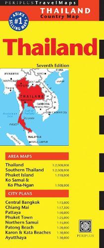 Thailand Travel Map Seventh Edition  by Periplus Editors at Abbey's Bookshop, 