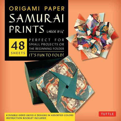 Origami Paper Samurai Prints: Large (48 Sheets)  by Tuttle Editors at Abbey's Bookshop, 