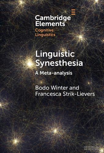 Linguistic Synesthesia: A Meta-analysis  by Bodo Winter (University of Birmingham) at Abbey's Bookshop, 