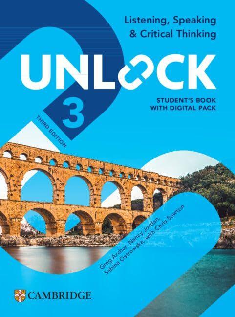 Unlock 3rd Ed 3 Listening Speaking & Critical Thinking Student Book + Digital Pa