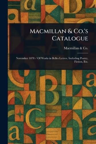 Macmillan & Co.'s Catalogue  by MacMillan & Co at Abbey's Bookshop, 