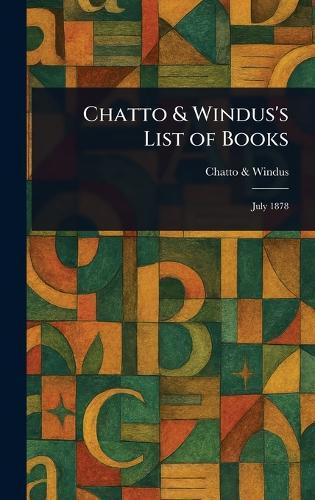Chatto & Windus's List of Books  by Chatto & Windus at Abbey's Bookshop, 