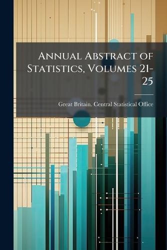 Annual Abstract of Statistics, Volumes 21-25  by Great Britain Central Statistical of at Abbey's Bookshop, 