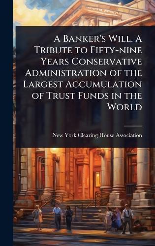 A Banker's Will. A Tribute to Fifty-nine Years Conservative Administration of the Largest Accumulation of Trust Funds in the World  by New York Clearing House Association at Abbey's Bookshop, 