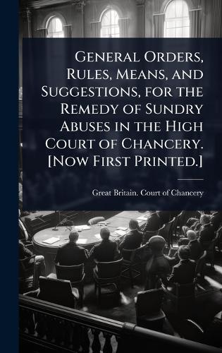 General Orders, Rules, Means, and Suggestions, for the Remedy of Sundry Abuses in the High Court of Chancery. [Now First Printed.]  by Great Britain Court of Chancery at Abbey's Bookshop, 