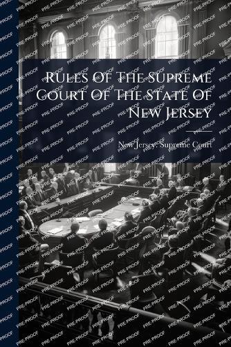 Rules Of The Supreme Court Of The State Of New Jersey  by New Jersey Supreme Court at Abbey's Bookshop, 