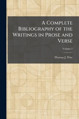 A Bibliography of the Writings of James Matthew Barrie