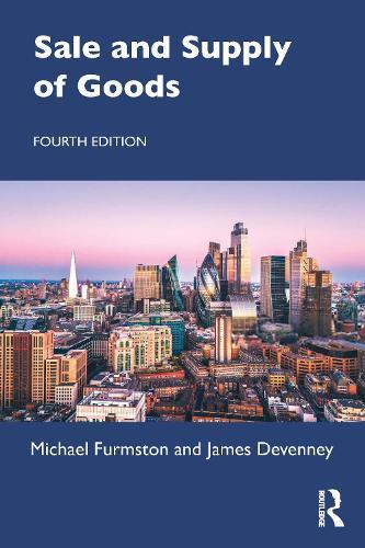 Sale and Supply of Goods  by Michael Furmston (Michael Furmston passed away as advised by Harriet Neusinger at Clarke Willmott LLP probate email sent SF case 01666426 CH) at Abbey's Bookshop, 