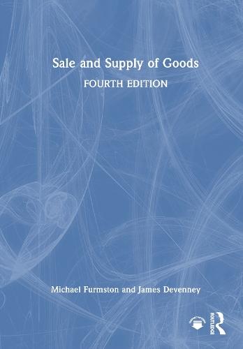 Sale and Supply of Goods  by Michael Furmston (Michael Furmston passed away as advised by Harriet Neusinger at Clarke Willmott LLP probate email sent SF case 01666426 CH) at Abbey's Bookshop, 