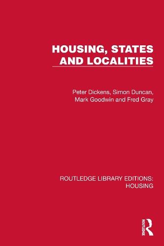 Housing, States and Localities  by Peter Dickens at Abbey's Bookshop, 