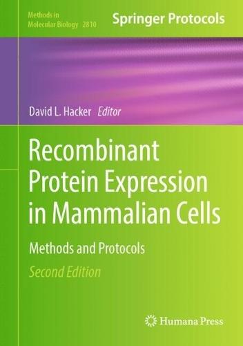 Recombinant Protein Expression in Mammalian Cells: Methods and Protocols  by David L. Hacker at Abbey's Bookshop, 