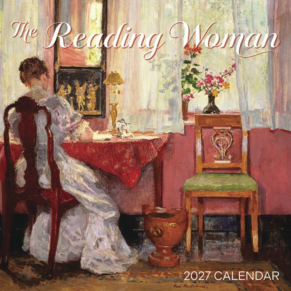 Reading Woman 2027 Calendar (30 x 30 cm)