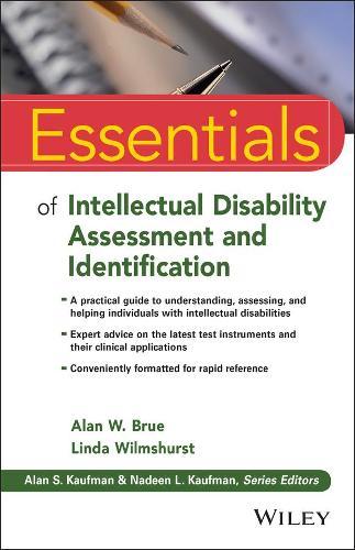 Essentials of Intellectual Disability Assessment and Identification  by Alan W. Brue, Ph.D. at Abbey's Bookshop, 