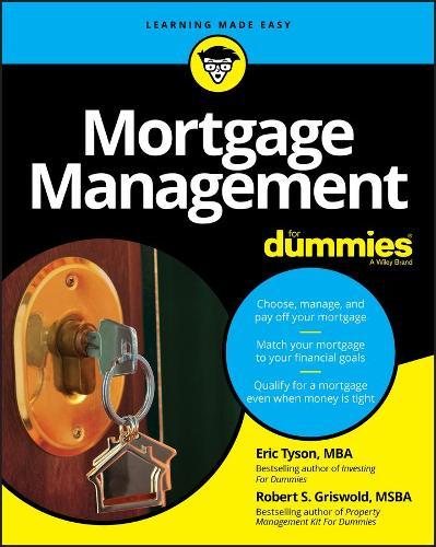 Mortgage Management For Dummies  by Eric Tyson at Abbey's Bookshop, 