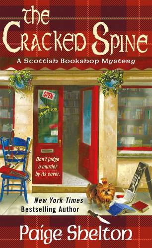 The Cracked Spine: Scottish Bookshop #1  by Paige Shelton at Abbey's Bookshop, 