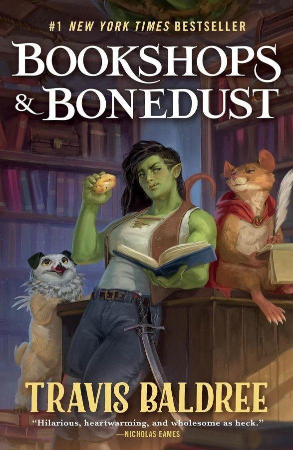 Bookshops and Bonedust (#2 Legends and Lattes)  by Travis Baldree at Abbey's Bookshop, 