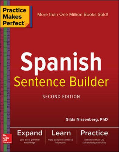 PMP Spanish Sentence Builder 2nd Ed (Practice Makes Perfect)  by Gilda Nissenberg at Abbey's Bookshop, 