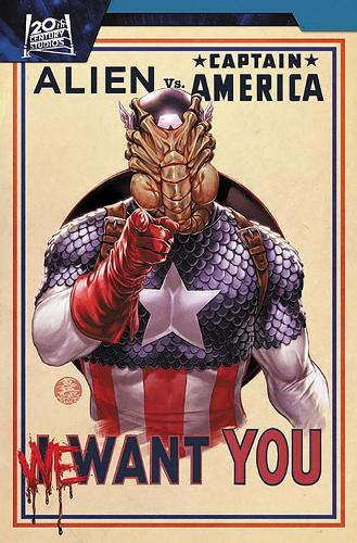 Alien vs. Captain America  by Frank Tieri at Abbey's Bookshop, 