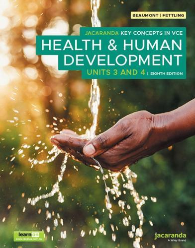 Jacaranda Key Concepts in VCE Health & Human Development Units 3 and 4 8e, learnON & Print  by Andrew Beaumont (St Bedes College) at Abbey's Bookshop, 