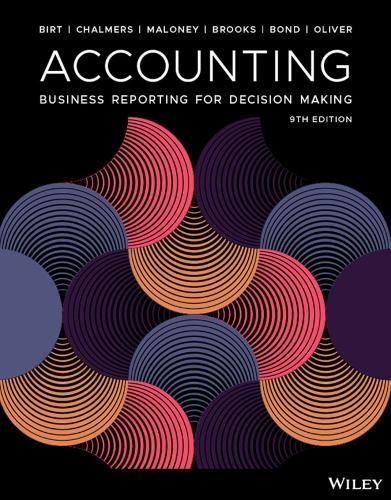 Accounting: Business Reporting for Decision Making, 9th Edition  by Jacqueline Birt (University of Western Australia, Australia) at Abbey's Bookshop, 