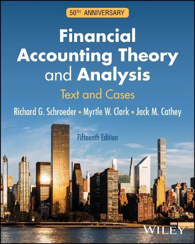 Financial Accounting Theory and Analysis: Text and Cases, 50th Anniversary  by Richard G. Schroeder (Texas A & M University) at Abbey's Bookshop, 