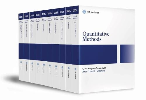2026 CFA Program Curriculum Level II Box Set  by CFA Institute at Abbey's Bookshop, 
