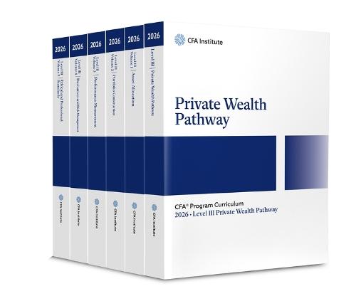 2026 CFA Program Curriculum Level III Private Wealth Pathway Box Set  by CFA Institute at Abbey's Bookshop, 
