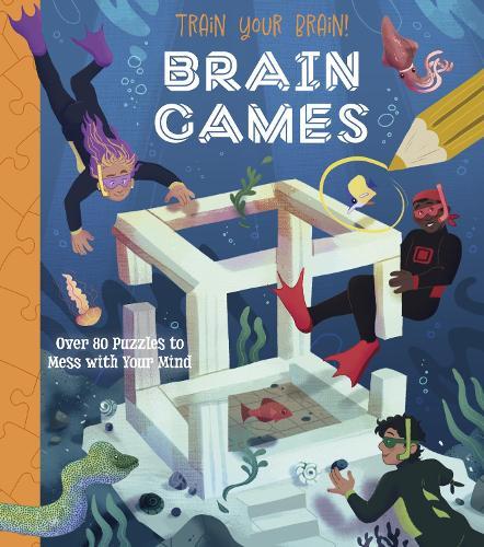 Train Your Brain! Brain Games: Over 80 Puzzles to Mess with your Mind  by Lisa Regan at Abbey's Bookshop, 