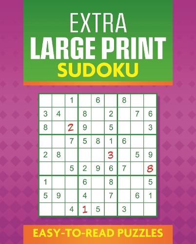 Extra Large Print Sudoku: Easy to Read Puzzles  by Eric Saunders at Abbey's Bookshop, 