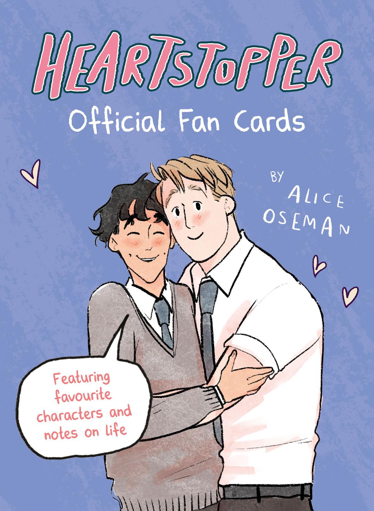 Heartstopper Official Fan Cards  by Alice Oseman at Abbey's Bookshop, 