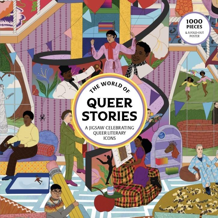 World of Queer Stories (1000 Piece Jigsaw)  by Jake Hall at Abbey's Bookshop, 