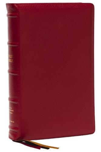 NKJV, Thinline Reference Bible, Large Print, Red Premium Goatskin Leather, Premier Collection, Comfort Print: Holy Bible, New King James Version  by Thomas Nelson at Abbey's Bookshop, 