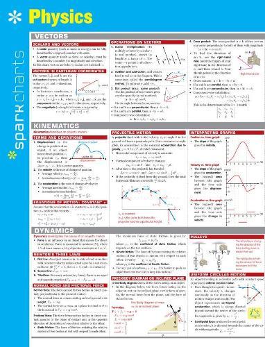 Physics SparkCharts  by SparkNotes at Abbey's Bookshop, 