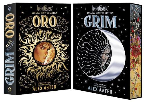 Grim and Oro: Dueling Crowns Edition (A Lightlark Saga Deluxe Companion Book)  by Alex Aster at Abbey's Bookshop, 