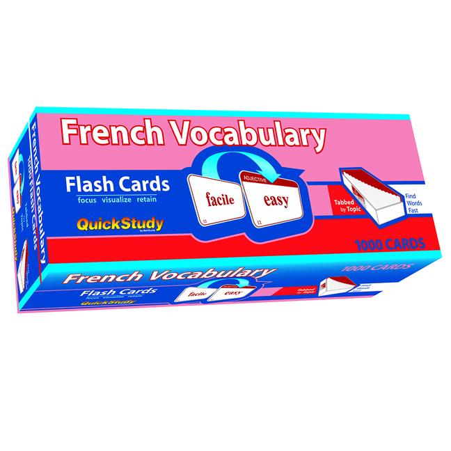 French Vocabulary Flashcards (1000 Cards)