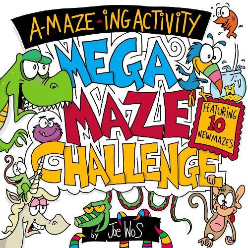 A-MAZE-ING Activity: Mega Maze Challenge  by Joe Wos at Abbey's Bookshop, 