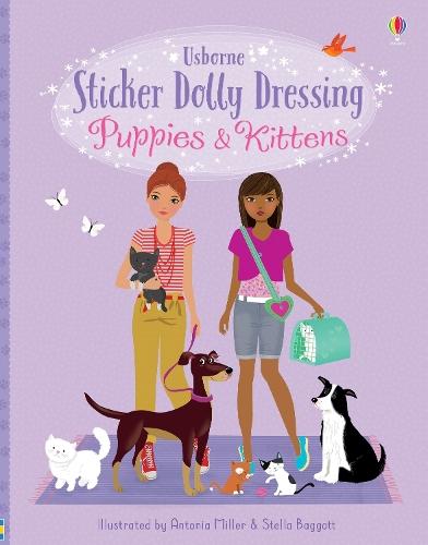Sticker Dolly Dressing Puppies & Kittens  by Fiona Watt at Abbey's Bookshop, 