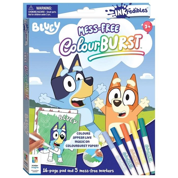 Bluey (Inkredibles Colour Burst Coulouring Book)  by Hinkler at Abbey's Bookshop, 