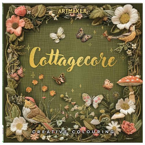Art Maker Cottagecore Colouring Book  by Hinkler Pty Ltd at Abbey's Bookshop, 